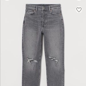 Grey Mom Jeans